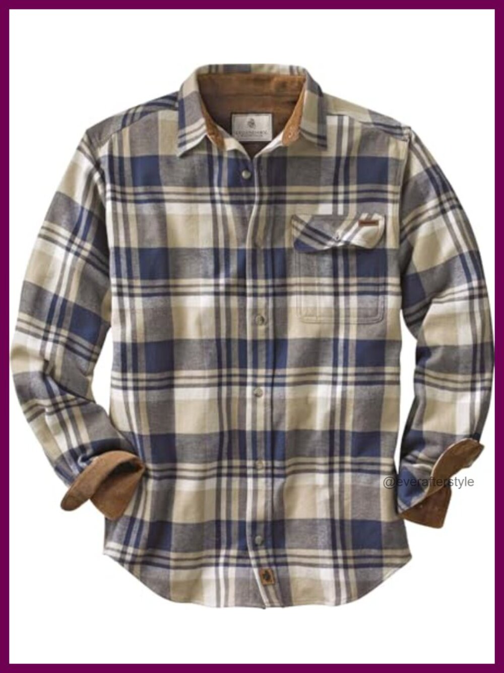 Legendary Whitetails Mens Flannel Long Sleeve Button Down 100% Cotton Shirt